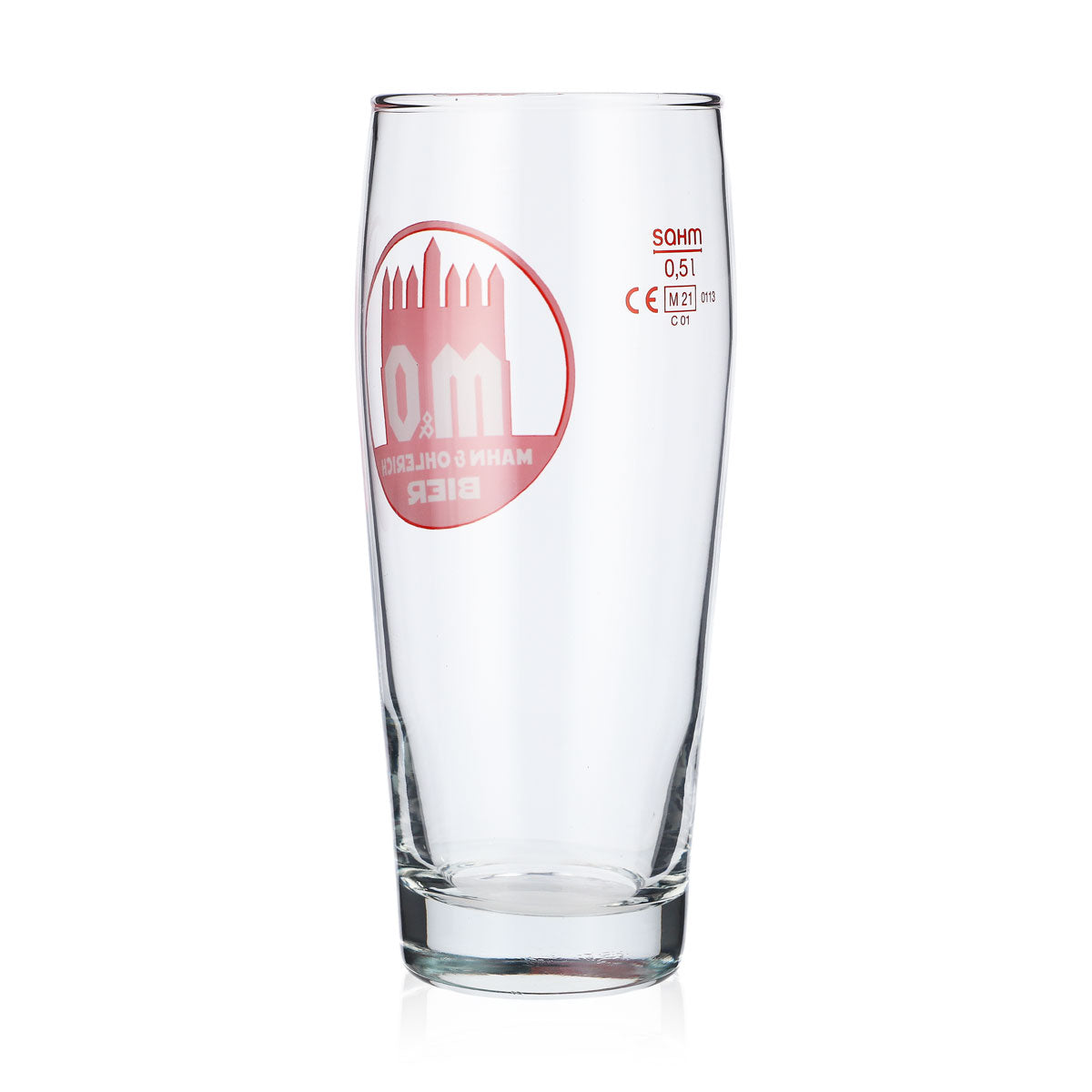6 bicchieri da birra Mahn & Ohlerich da 0,5 l con logo Willi-Becher in arancione Sahm – Vista 4