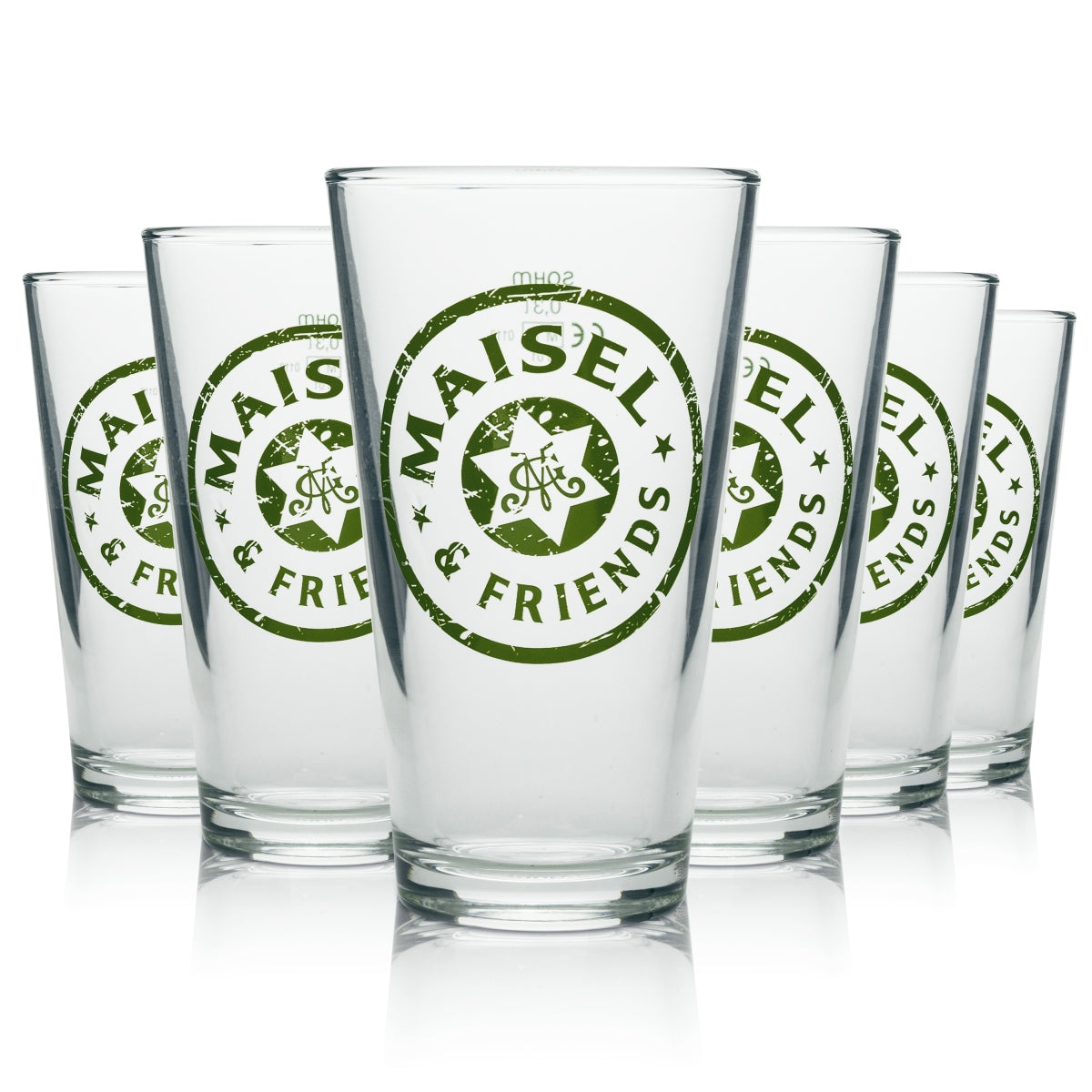 6x Maisel & Friends Bicchiere da birra esclusivo Tumbler 3 colori 300 ml