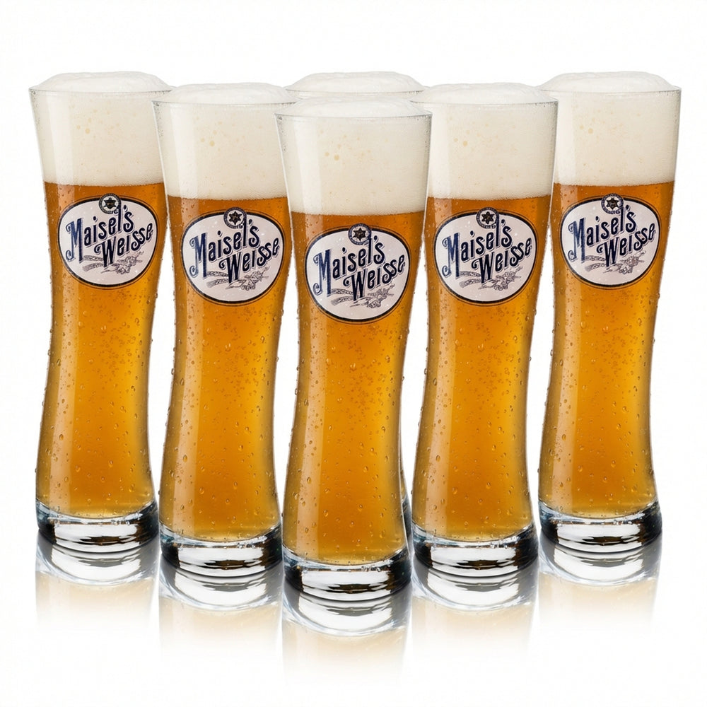 6 bicchieri da birra Maisels Weisse Bier Glas Weizen 0,5 l in vetro di design Sahm