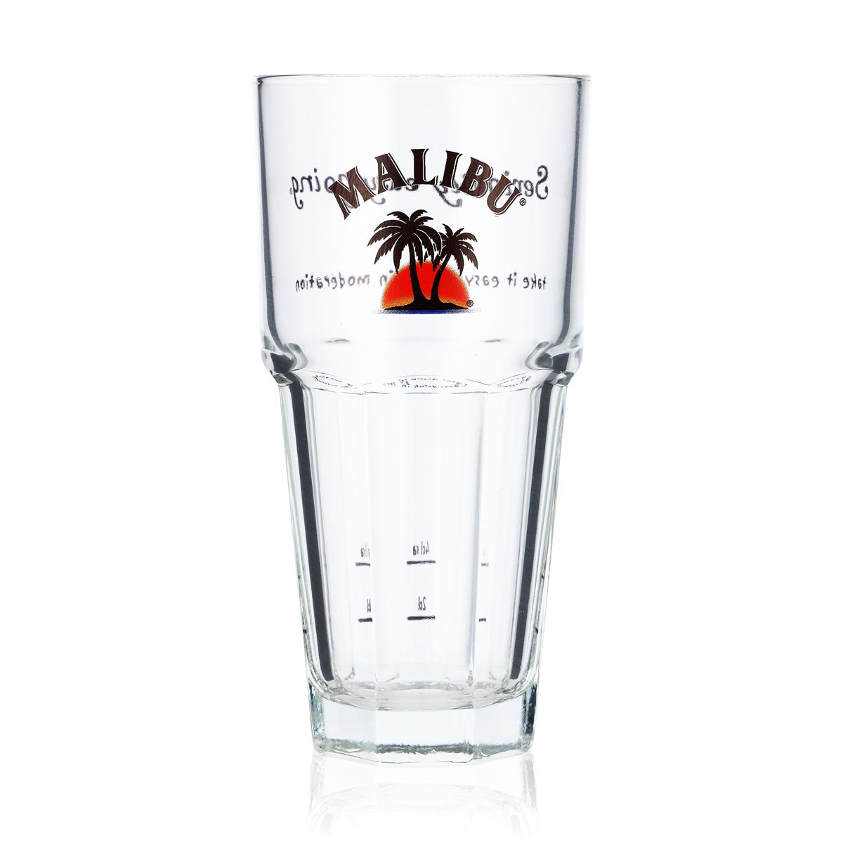 6 bicchieri da liquore Malibu da 0,35 l Bicchieri da cocktail Bicchieri da long drink Seriously easy going – Vista 2