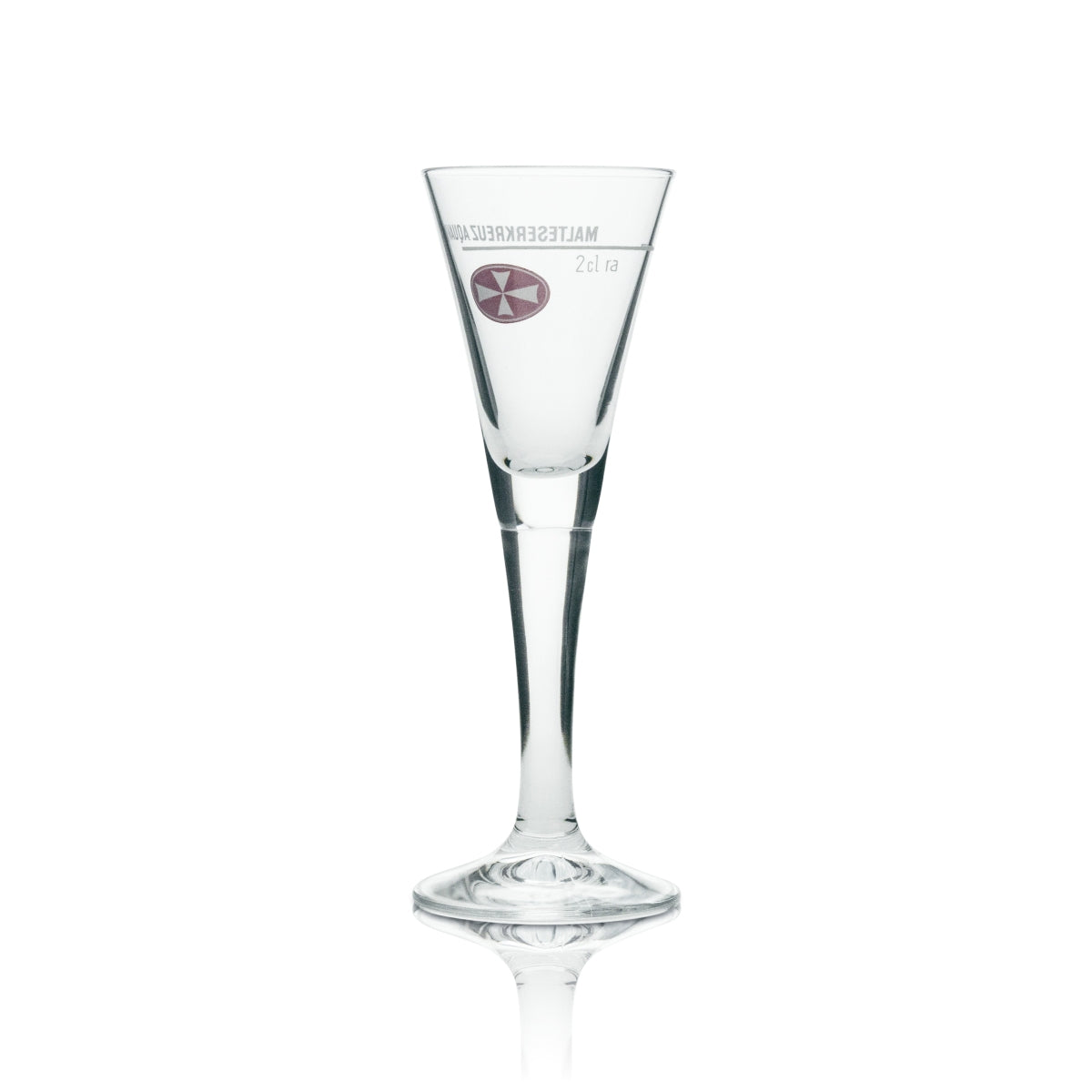 6 bicchierini da shot in vetro con croce maltese 2 cl – Vista 3