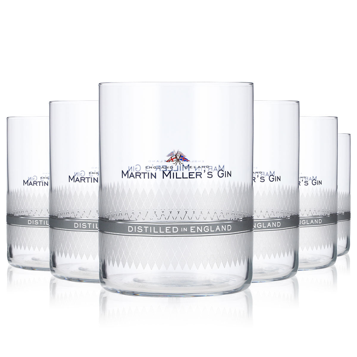 6 bicchieri da gin Martin Miller's da 0,46 l Tumbler Bicchieri da gin Motivo satinato – Vista 6