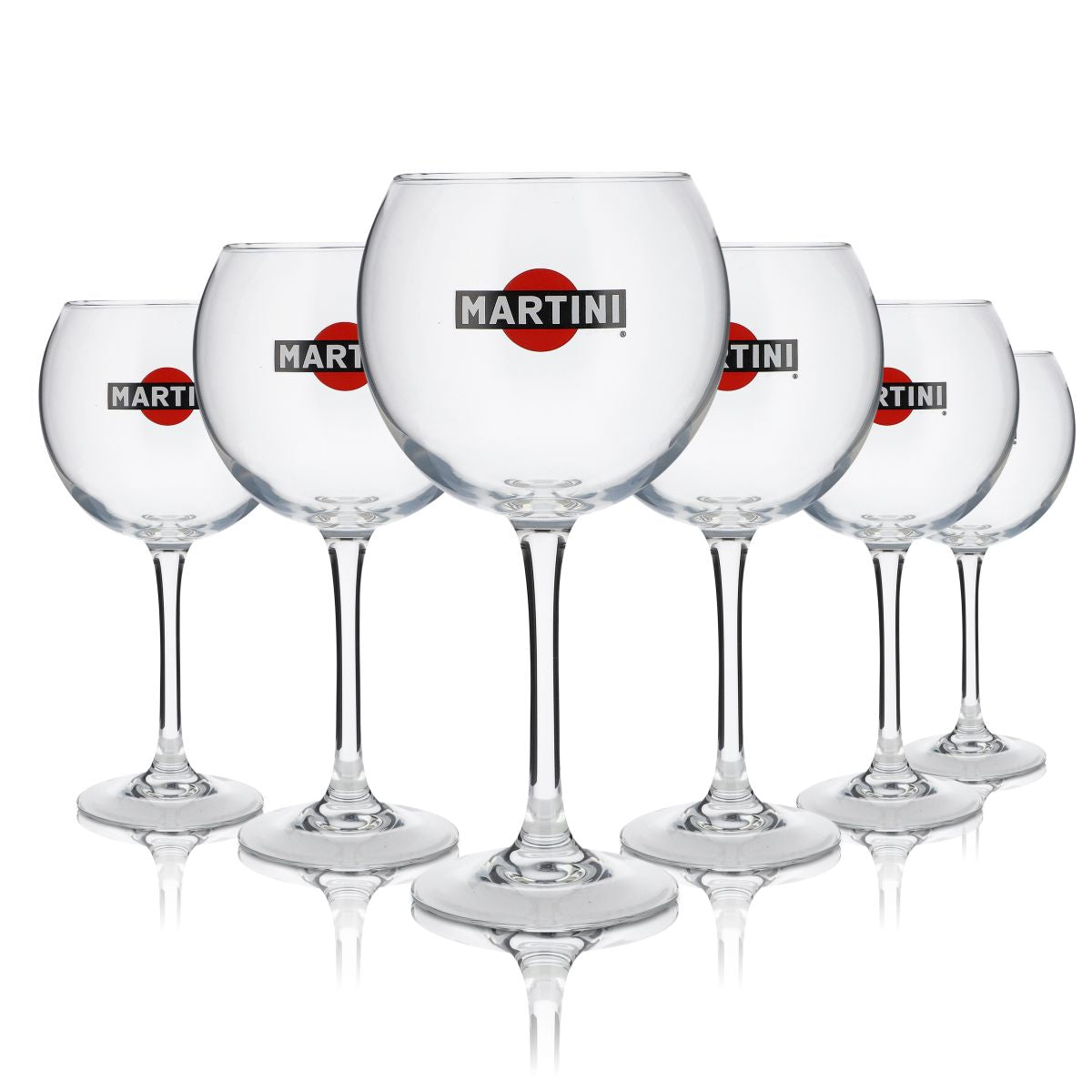 6 bicchieri da Martini 0,47 l a forma di palloncino con stelo e calice, bicchieri da cocktail long drink per la ristorazione – Vista 2