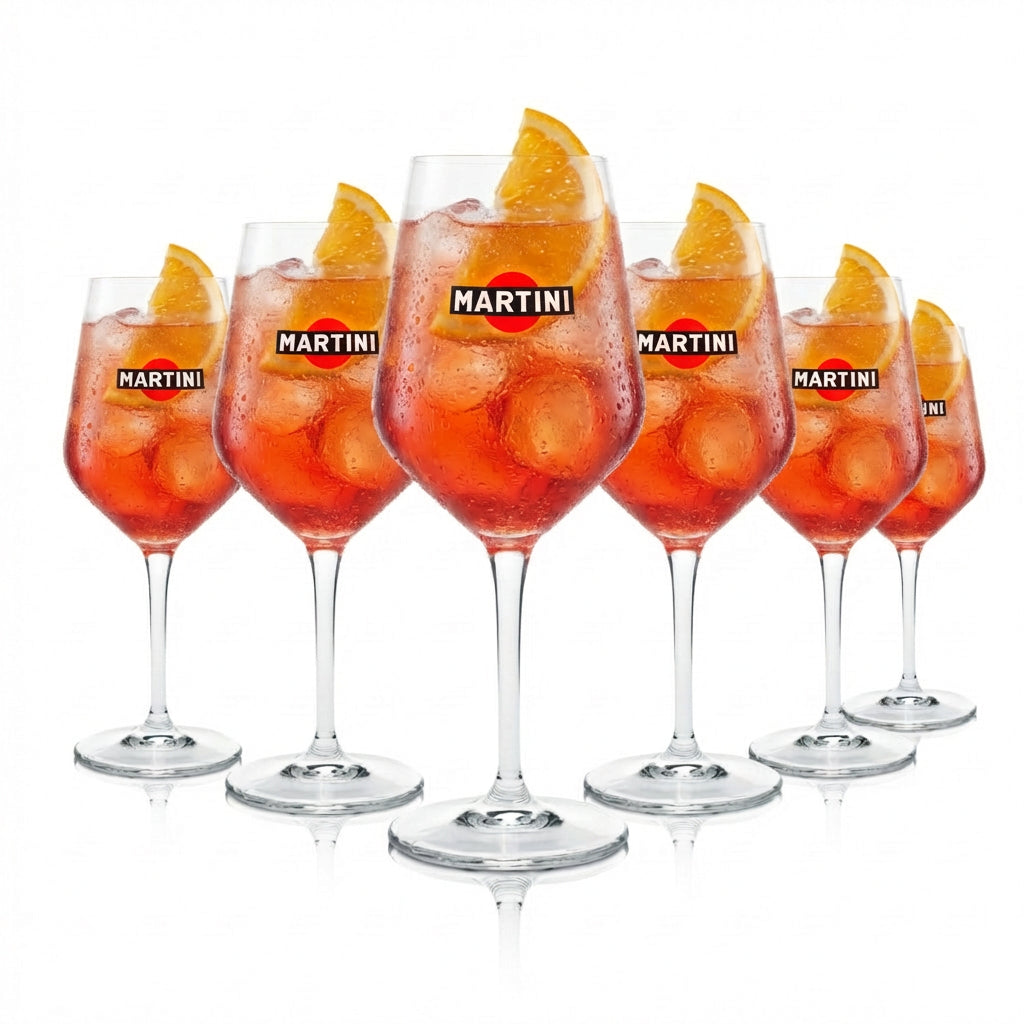 6 bicchieri Martini Royale 0,4 l bicchieri da vino On Ice Vermouth Cocktail Balloon Longdrink