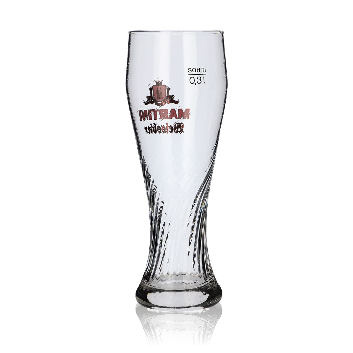 6 bicchieri da birra Martini Weissbier da 0,3 l Bicchieri da birra Bicchieri da birra Weizenbier con rilievo – Vista 4