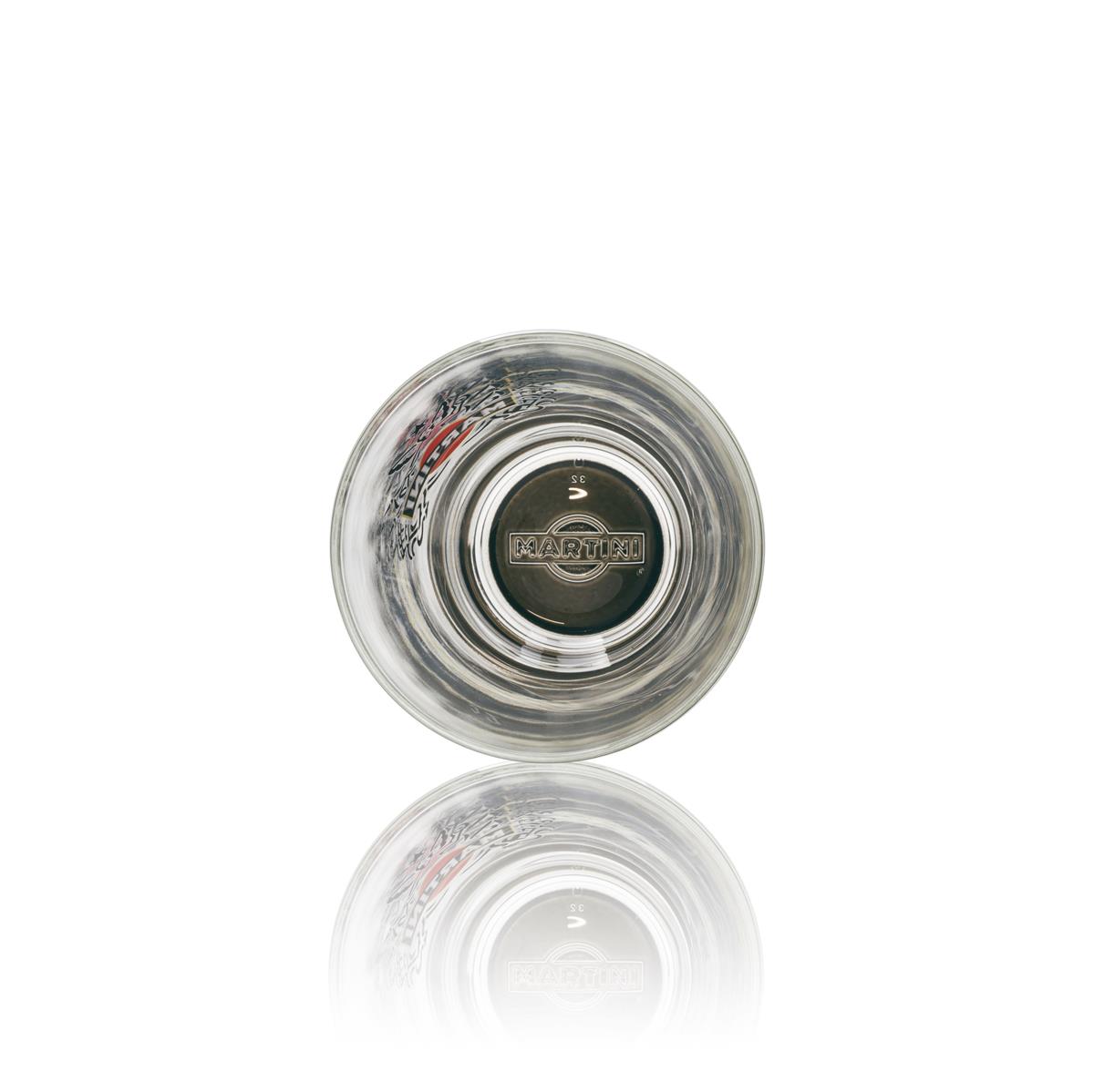 6 bicchieri tumbler Martini Wermut 31 cl con fondo nero – Vista 4