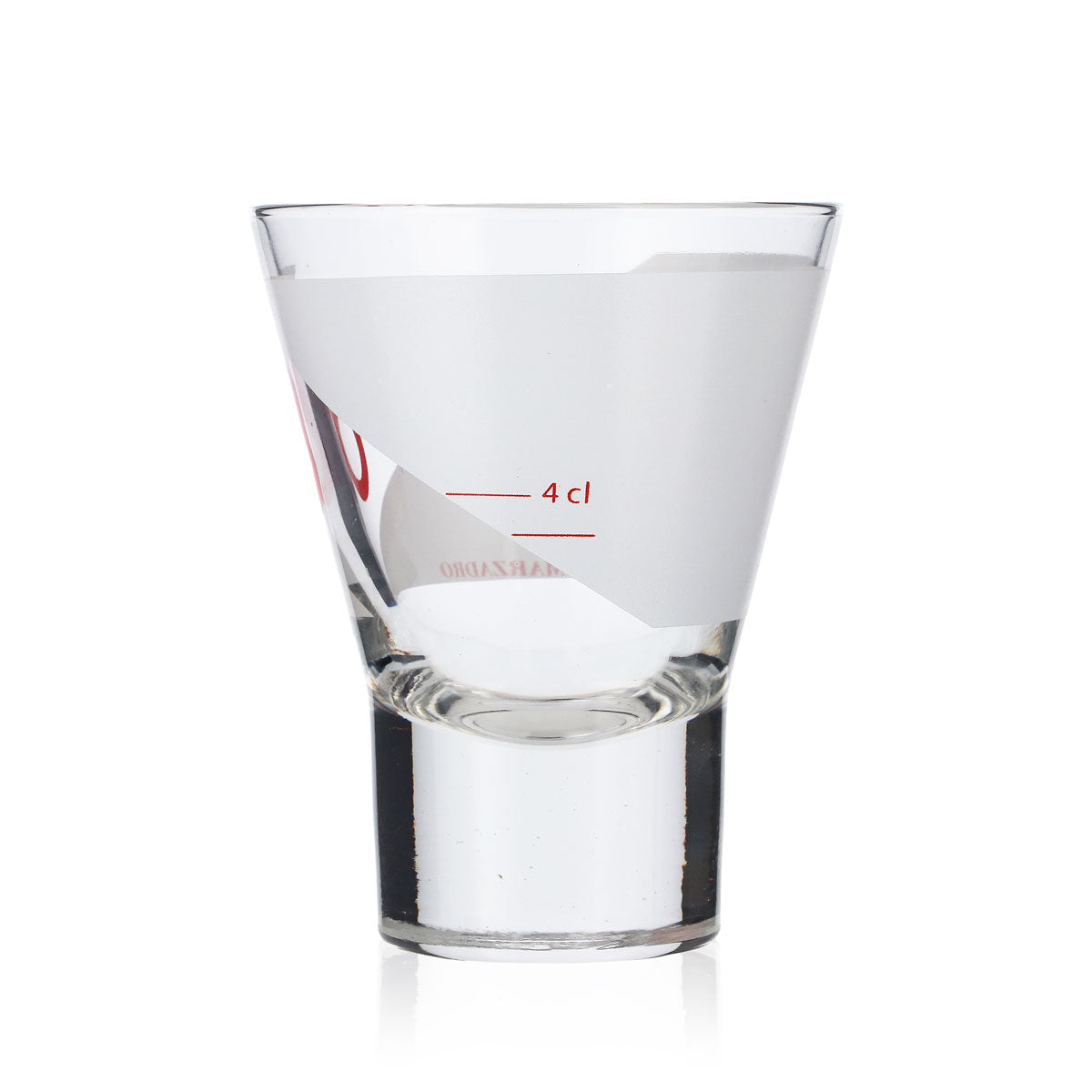 6 bicchieri da grappa Marzadro 4 cl Tumbler/bicchiere Logo rosso – Vista 4