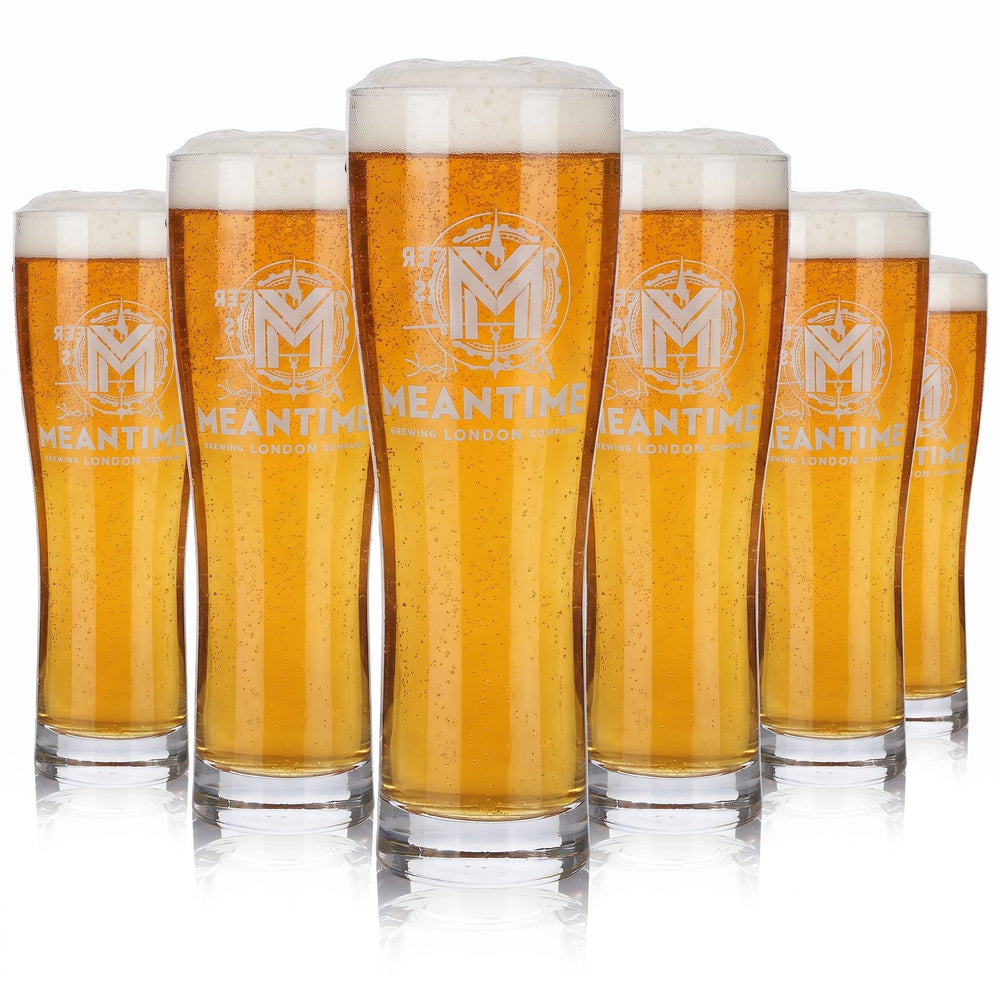 6 bicchieri da birra Meantime da 0,5 l "Craft Beer Pioneers" Sahm