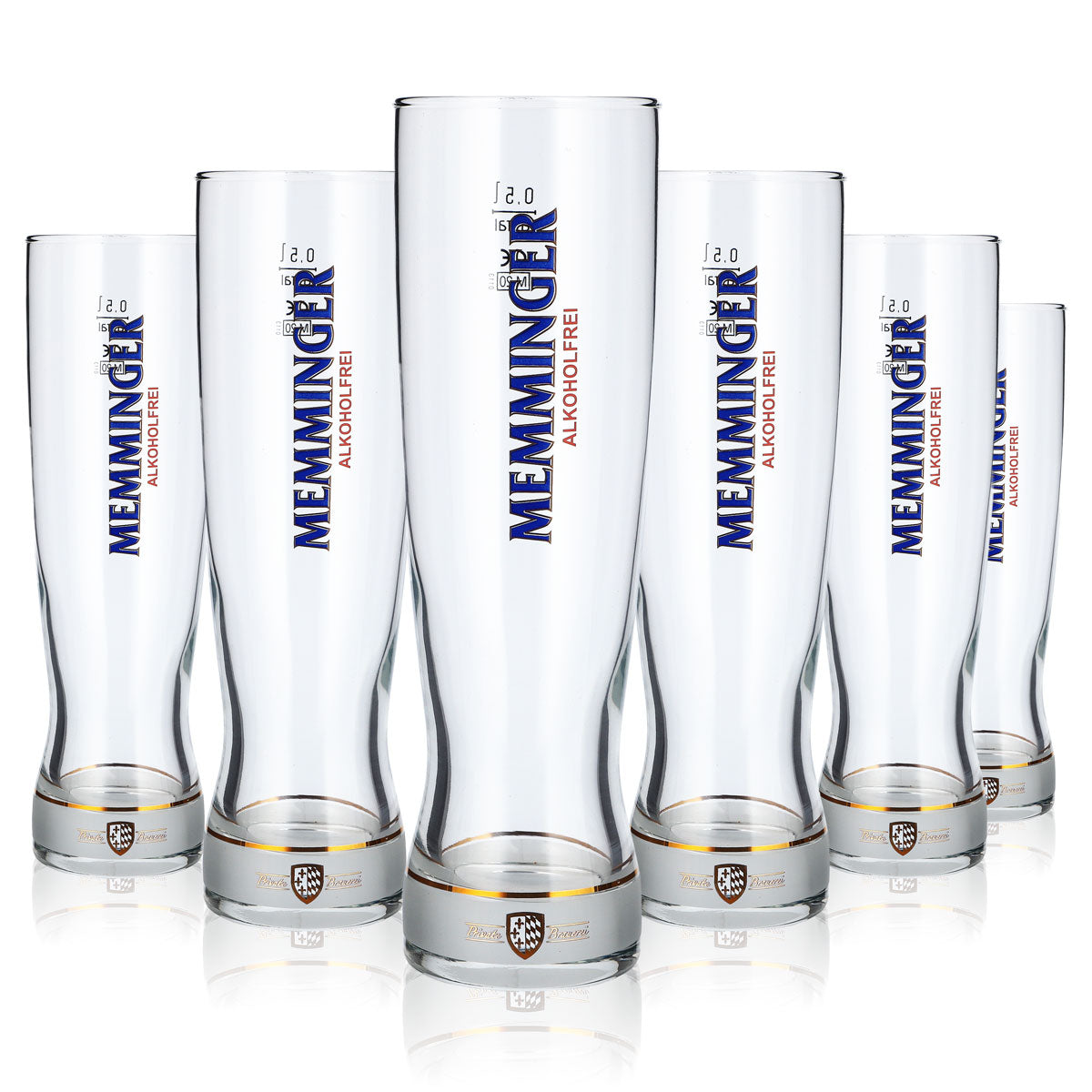 6 bicchieri da birra Memminger da 0,5 l, modello Rastal Focus, Willibecher (set da 6)