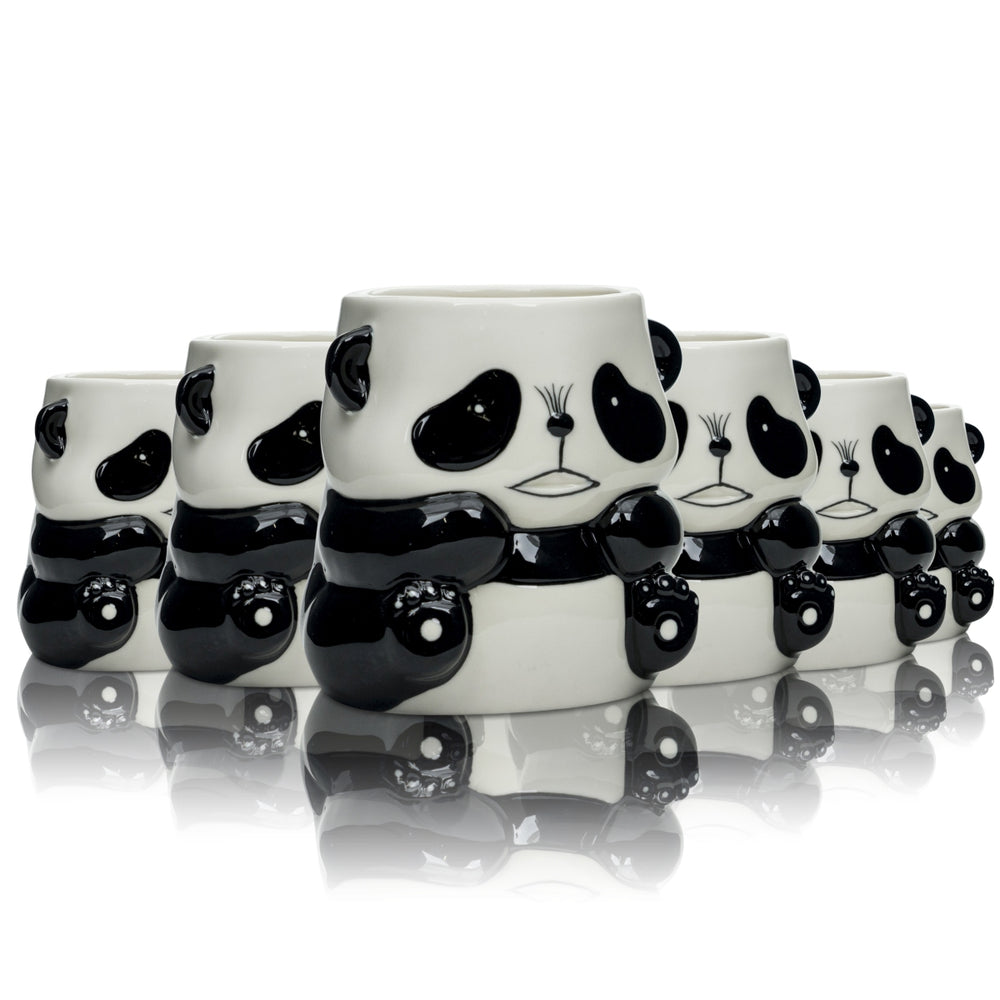 6x Ming River Baijiu Tazza 0,4 l Panda Vetro Tiki Sichuan Tazza Cocktail Bicchieri