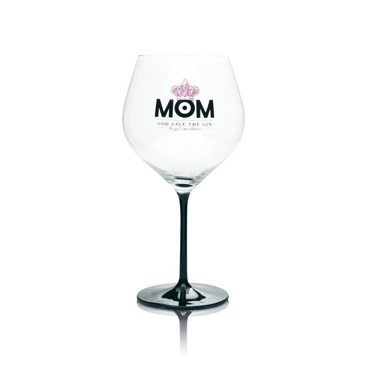 6 bicchieri da gin MOM 0,75 l a forma di palloncino Ritzenhoff con stelo nero e rosa London Bar – Vista 2