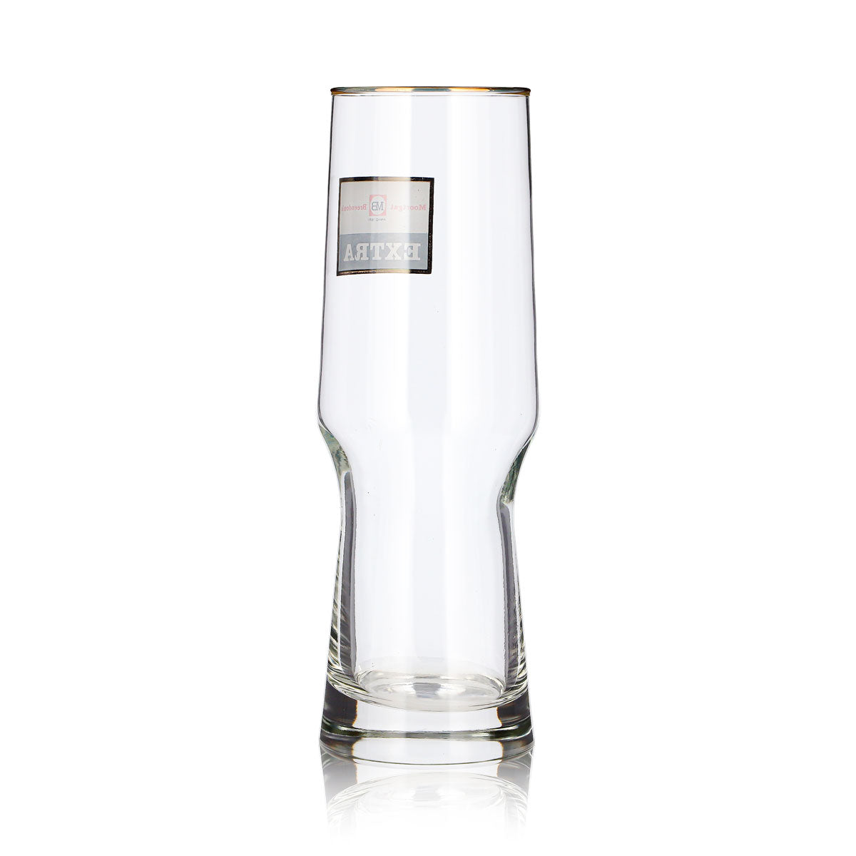 6 bicchieri da birra Moortgat da 0,3 l, modello "Extra" con bordo dorato – Vista 5