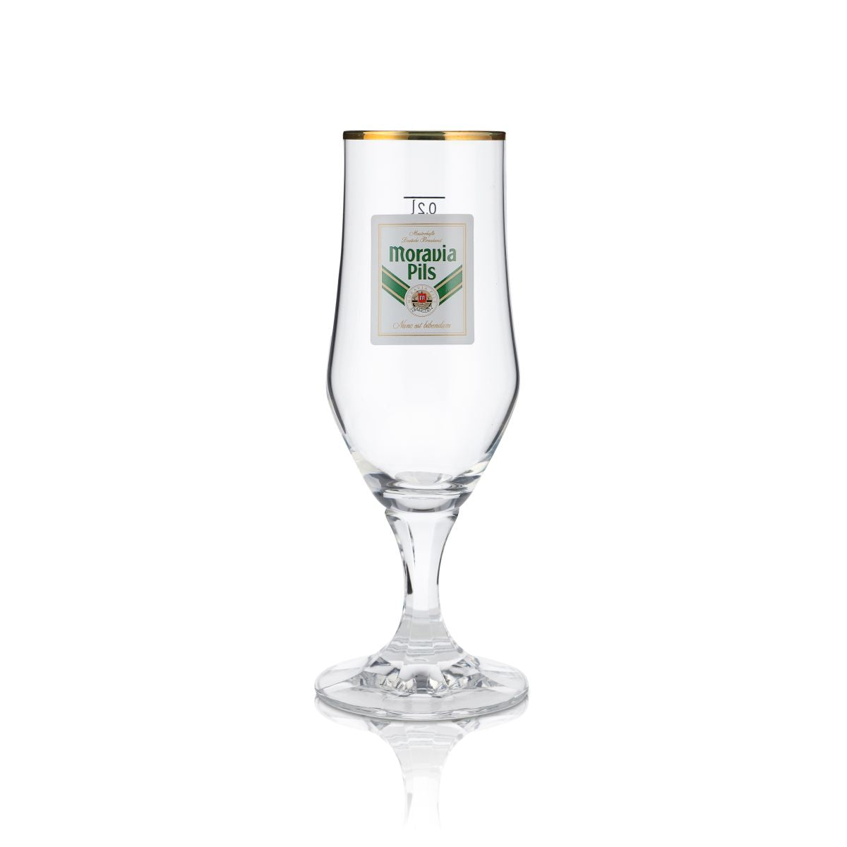 6 bicchieri da birra Moravia 0,2 l con bordo dorato e motivo a perle di luppolo, set di bicchieri Pils, birrificio – Vista 2