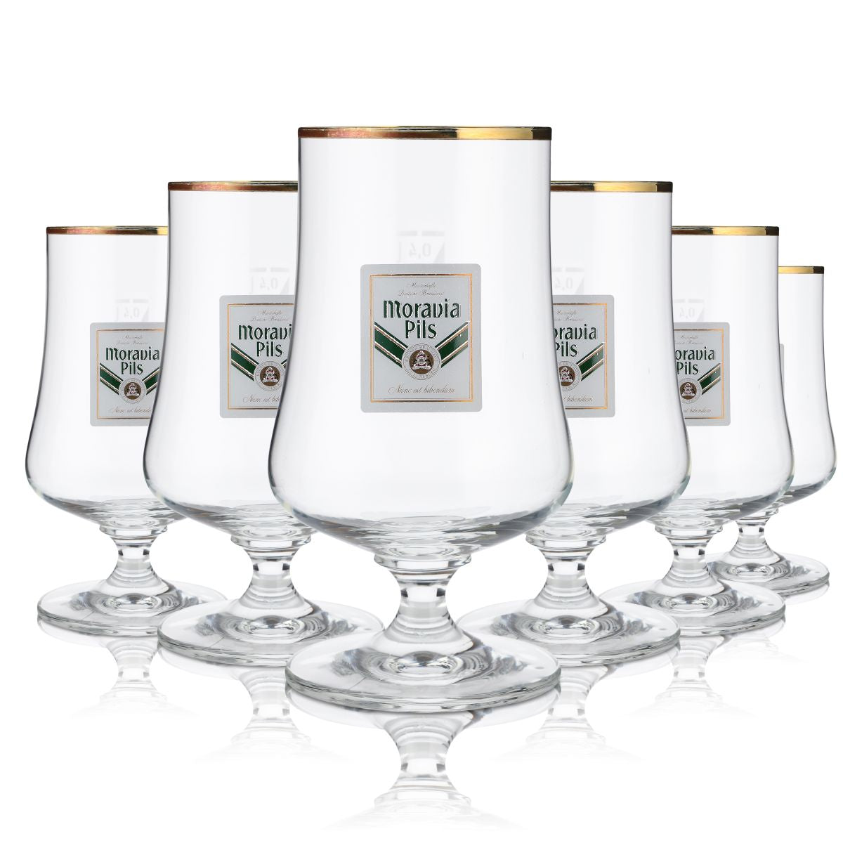6 bicchieri da birra Moravia 0,4 l Bicchieri da birra Pils Bicchieri da birra a calice Ritzenhoff