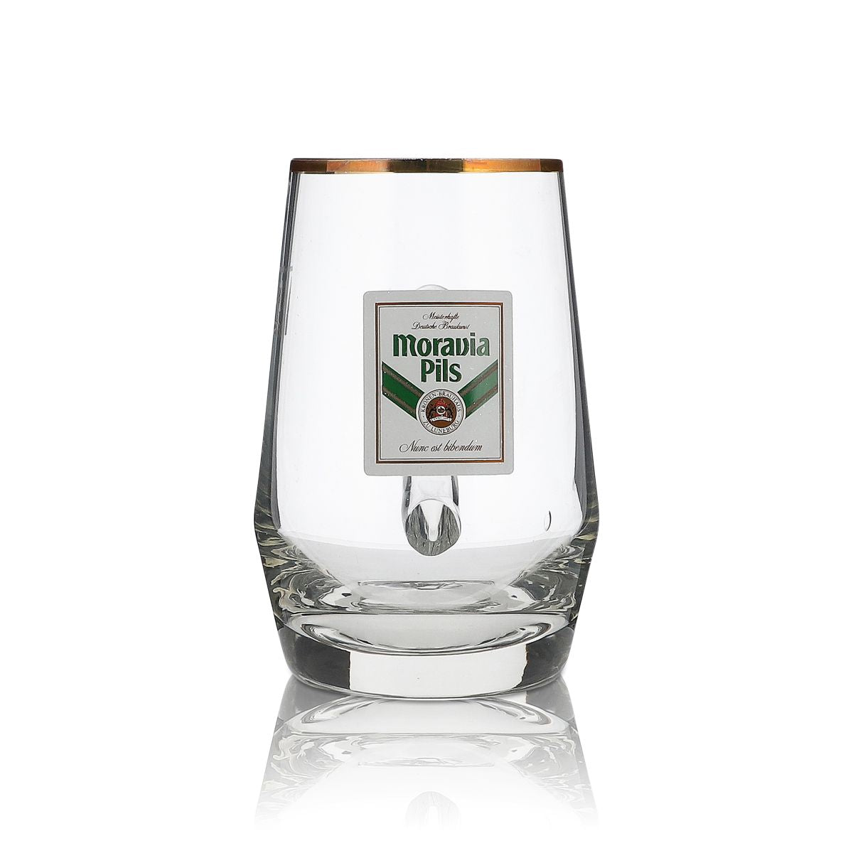 6 bicchieri Moravia da 0,3 l con bordo dorato Höhr Grenzhausen Set di bicchieri Birrificio – Vista 2