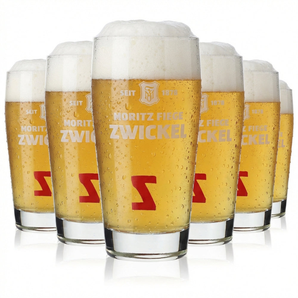 6 bicchieri da birra Moritz Fiege da 0,3 l Bicchieri da birra Willibecher Bicchieri "Z"