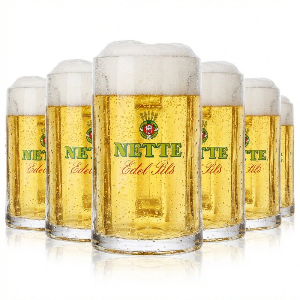 6x Bicchieri da birra Seidel 0,3 l Krug Glückauf Rastal Glückauf