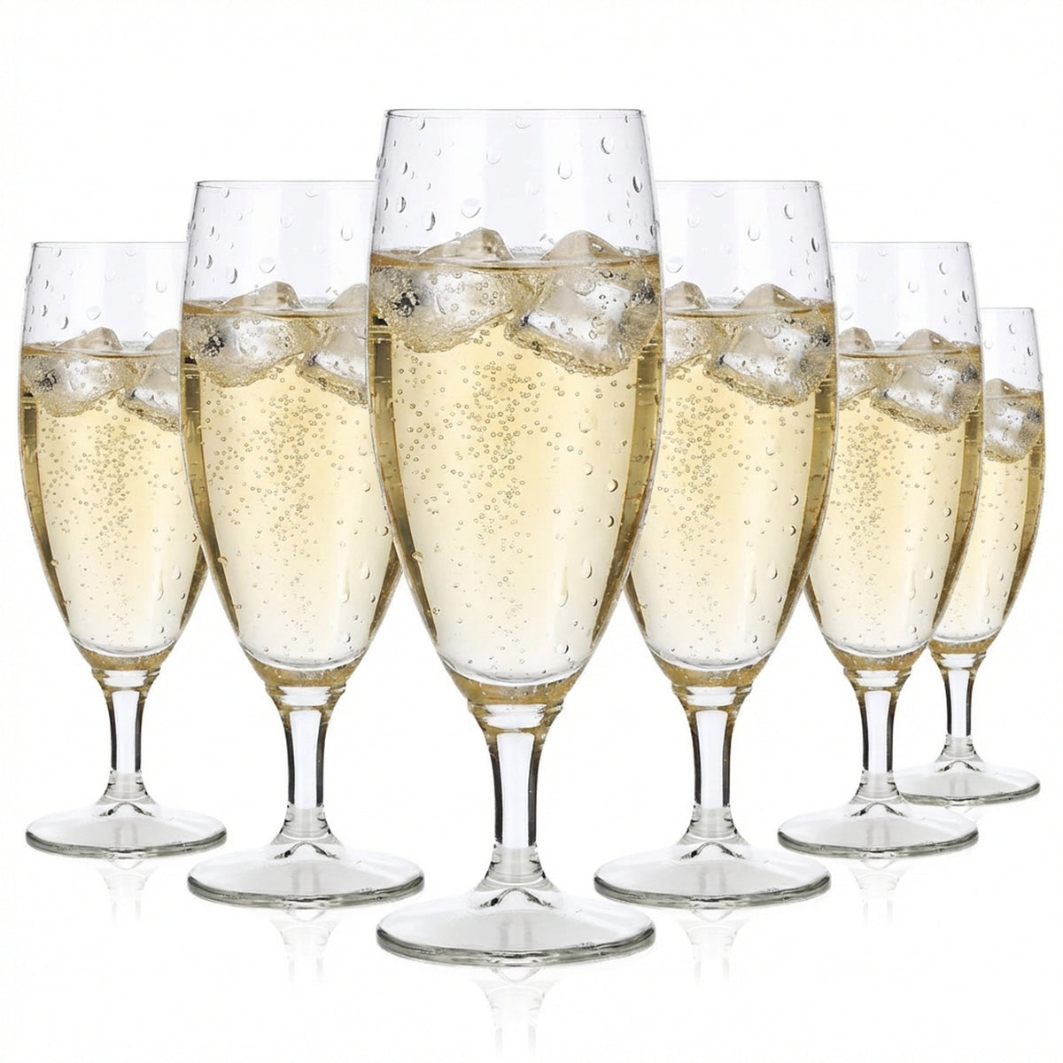 6 bicchieri da spumante senza marchio Bicchieri a flauto Bicchieri da spumante Calici da spumante 0,1 l