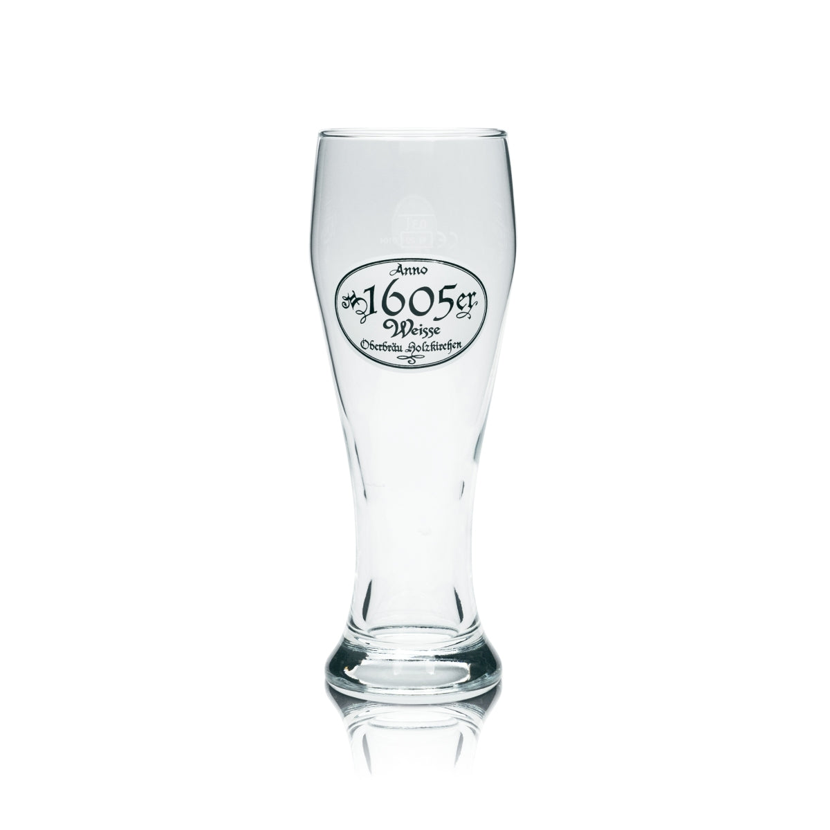 6 bicchieri da birra Oberbräu 0,3 l 1605er Weisse Gläser Weiss Hefe Weizen Holzkirchen – Vista 2