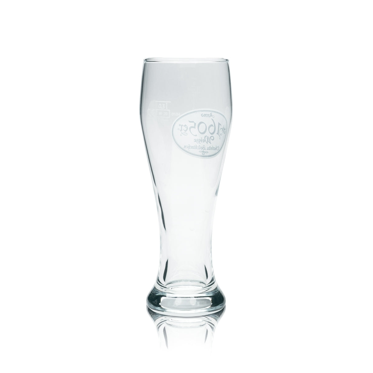 6 bicchieri da birra Oberbräu 0,3 l 1605er Weisse Gläser Weiss Hefe Weizen Holzkirchen – Vista 3