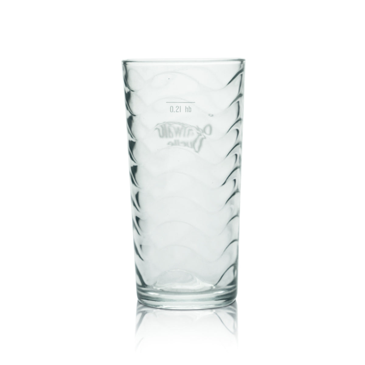 6x Odenwald Quelle bicchieri in vetro da 0,2 l con rilievo, bicchieri per acqua minerale Spudel – Vista 3