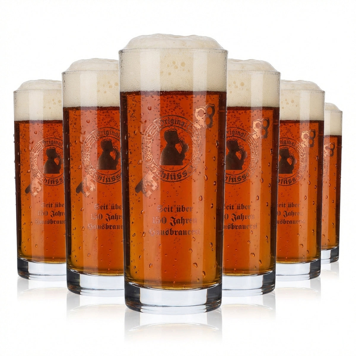 6x bicchieri da birra originali Altbiergläser 0,3 l Stange Ritzenhoff Cristal