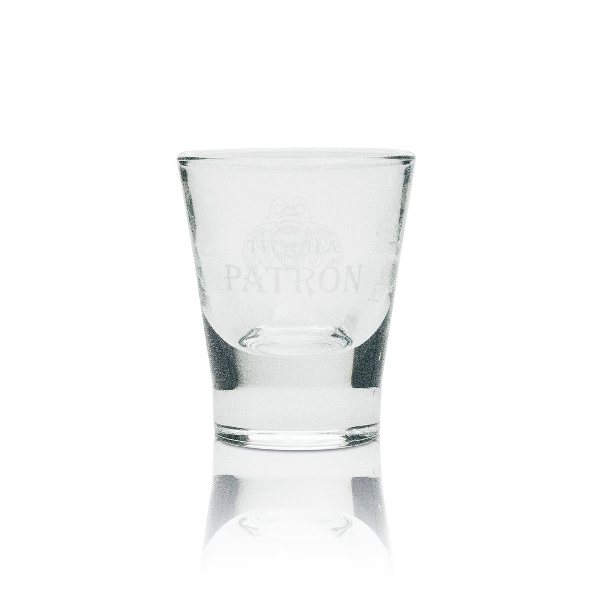 6 bicchieri da tequila Patron con scritta bianca – Vista 2