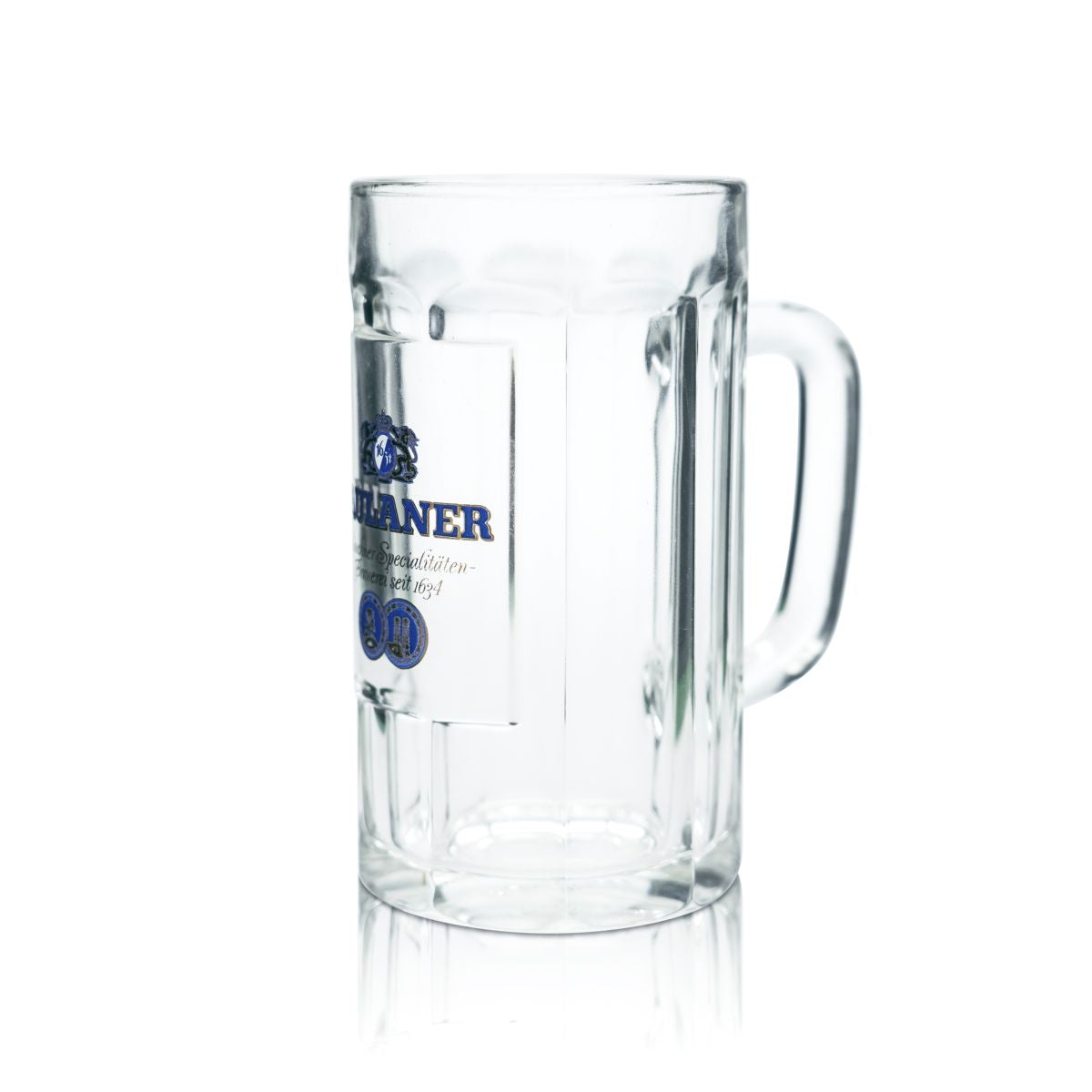 6 bicchieri da birra Paulaner 0,4 l, forma tradizionale, set di boccali Seidel, birrificio – Vista 3