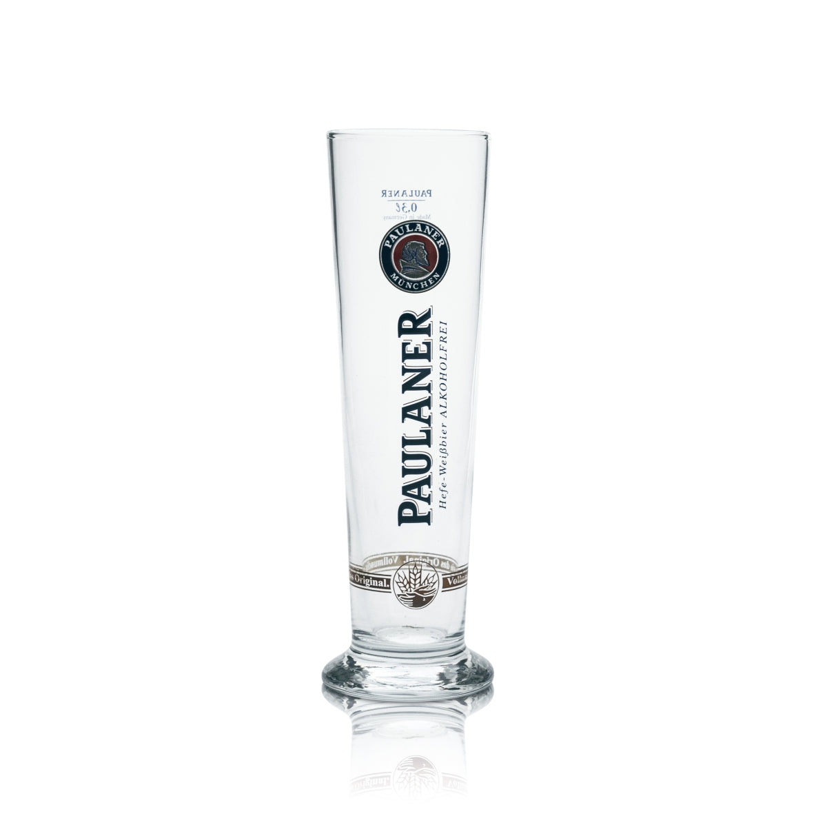 6 bicchieri Paulaner da 0,3 l a forma di coppa, analcolici, birra, birrificio, lievito, frumento – Vista 2