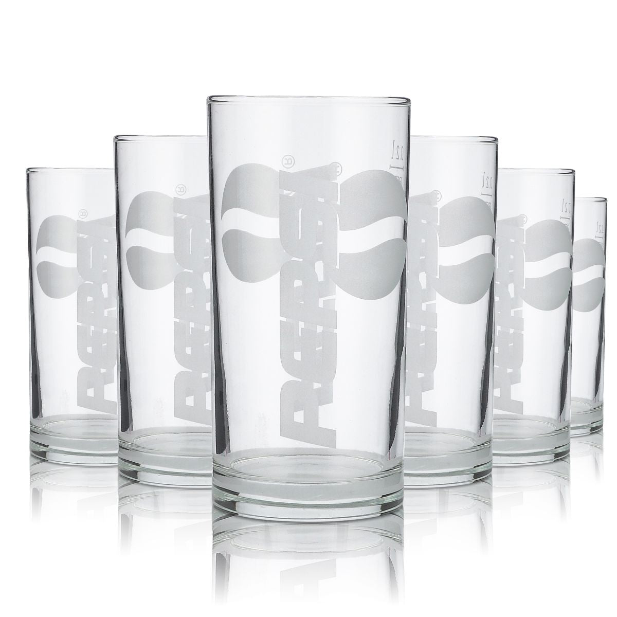 6 bicchieri Pepsi da 0,2 l Bicchieri satinati Set di bicchieri per bibite gassate e bibite analcoliche