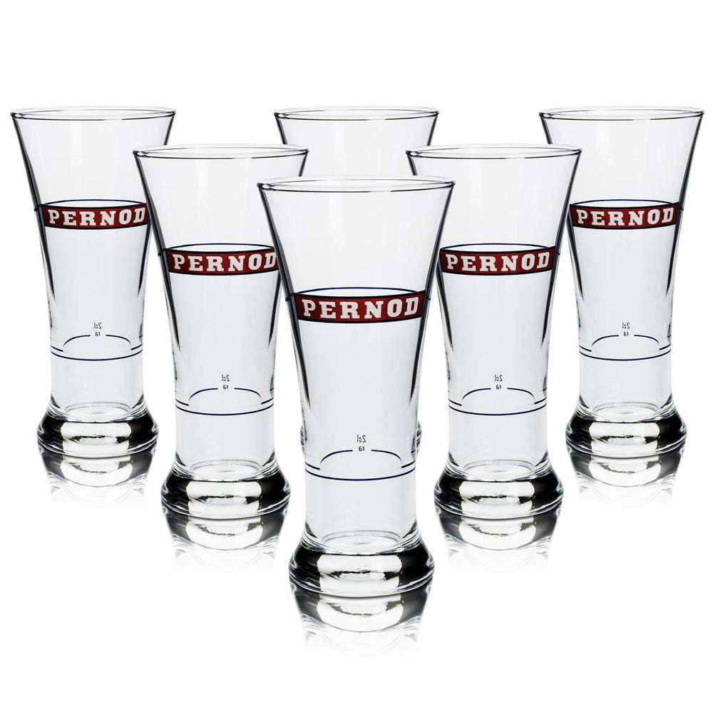 6 bicchieri Pernod da 22 cl esclusivi a forma di V