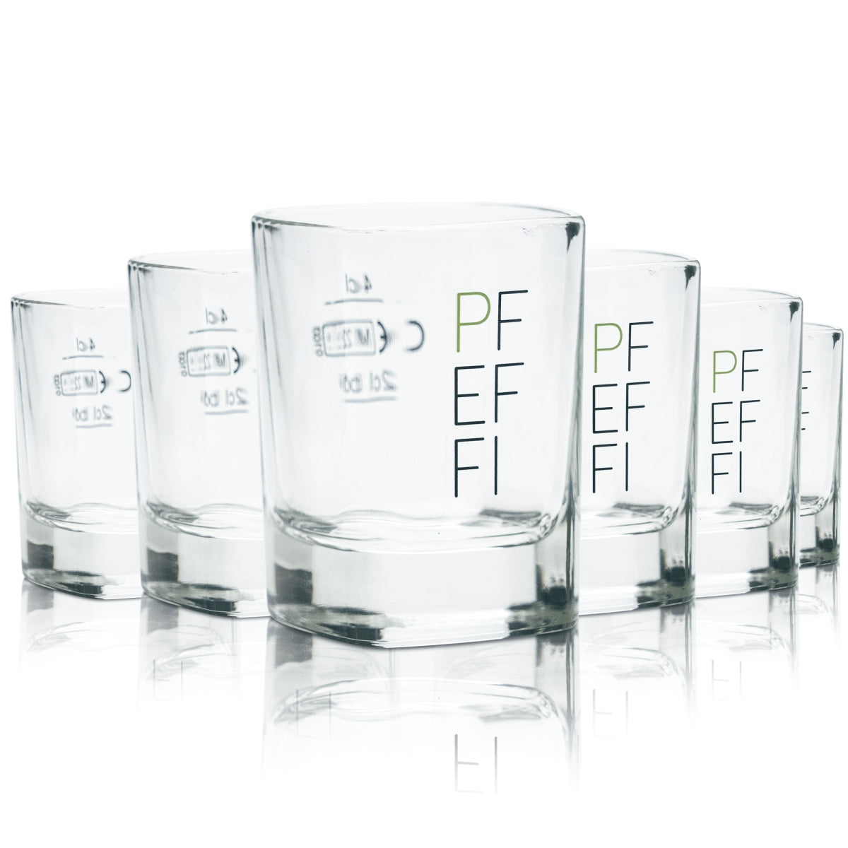 6 bicchierini Pfeffi da 4 cl Bicchierini da liquore Gastro Kneipe Nordbrand