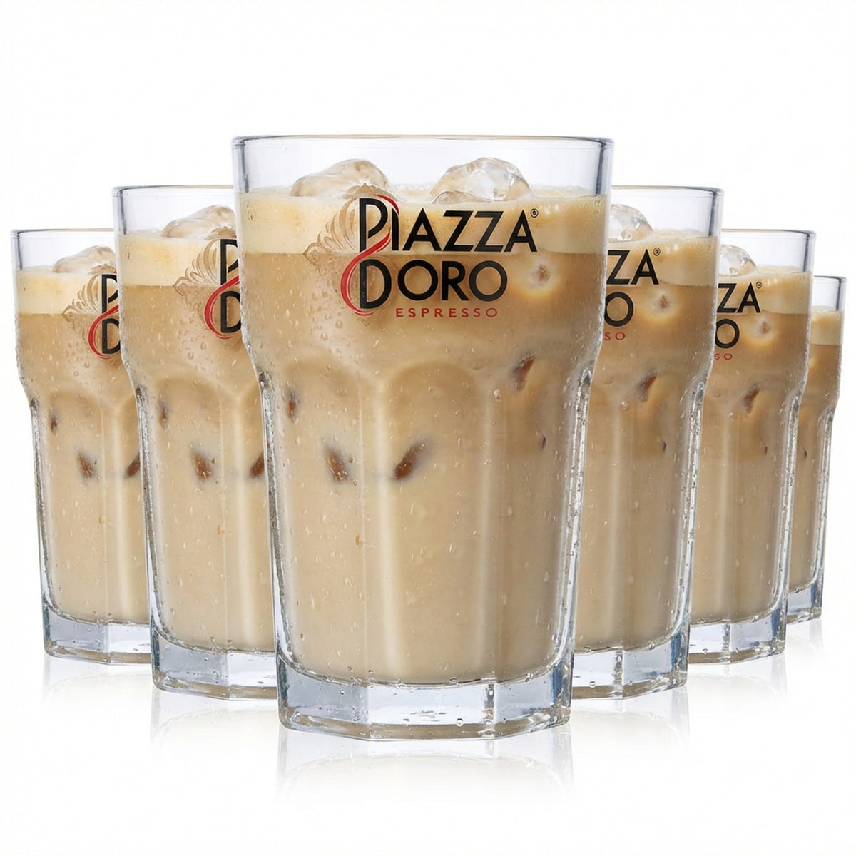 6 bicchieri da caffè Piazza D'oro 0,29 l Bicchieri da latte Bicchieri da caffè Bicchieri da cappuccino