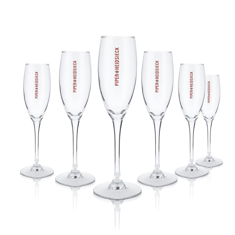 6 bicchieri Piper Heidsieck Flûte Bicchiere da champagne, bicchiere flûte, 0,1 l
