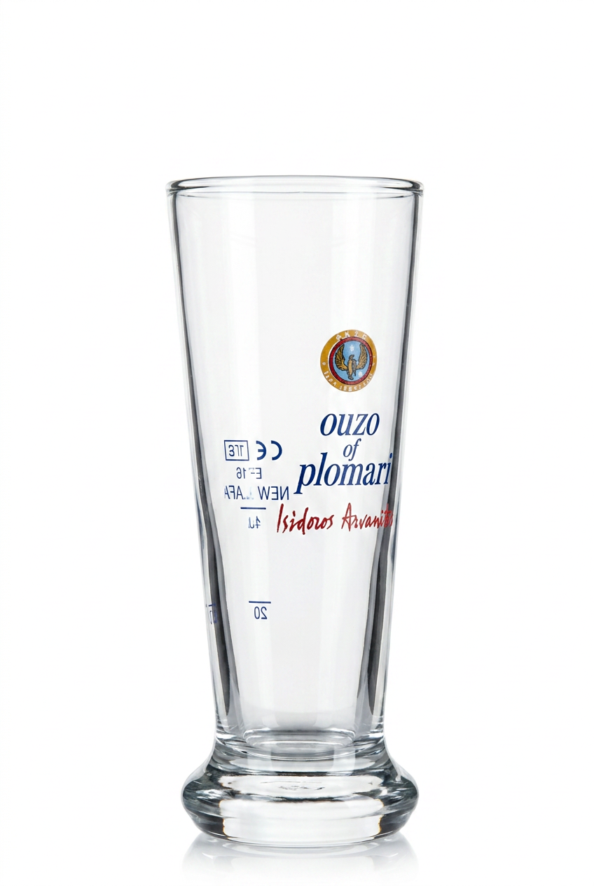 Set di 6 bicchierini da ouzo Plomari con graduazione da 2+4 cl, per la ristorazione e la mescita professionale – Vista 4