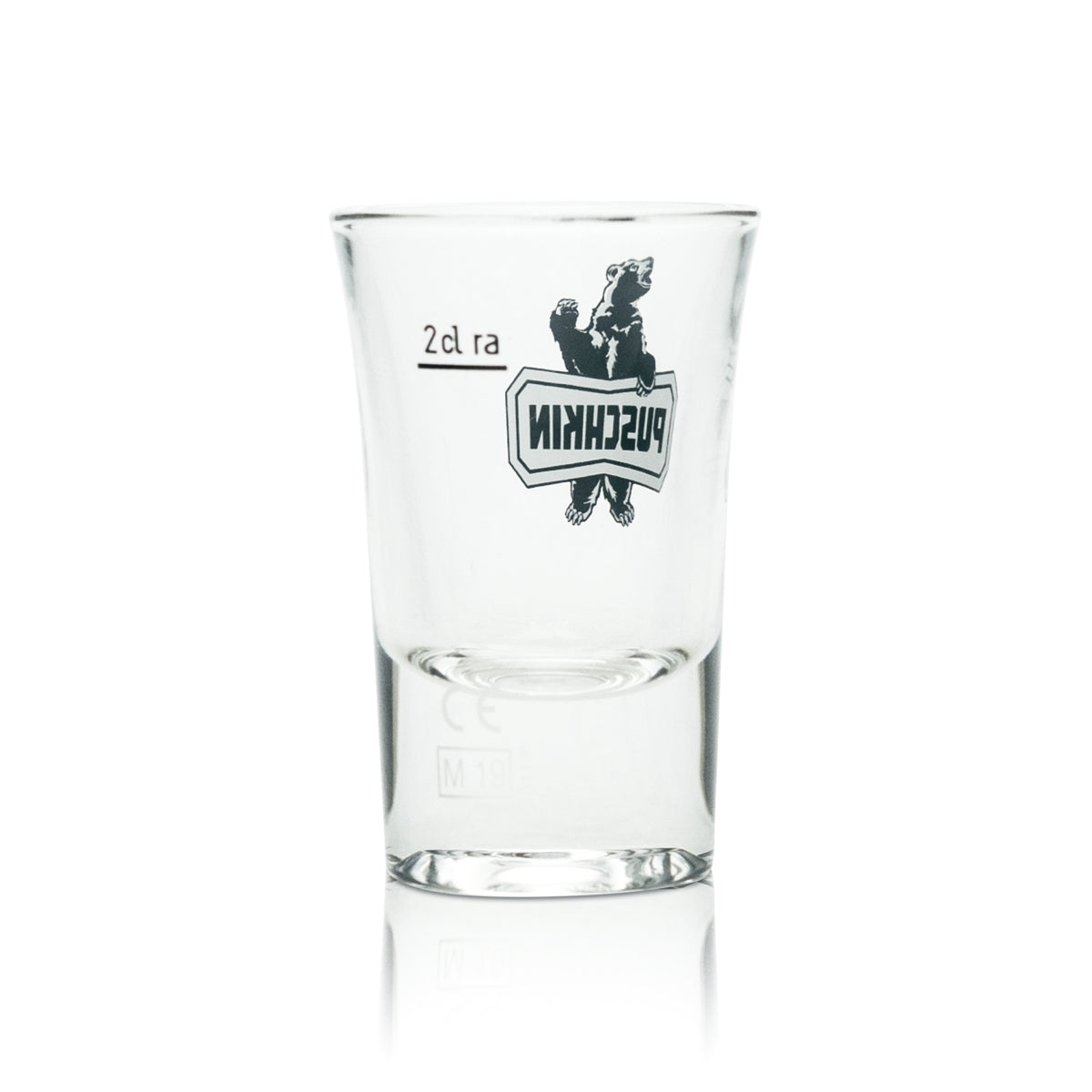 6 bicchieri da shot in vetro Puschkin Vodka da 2 cl, bicchieri da shot, bicchieri da grappa, liquore vodka forte, bar – Vista 3