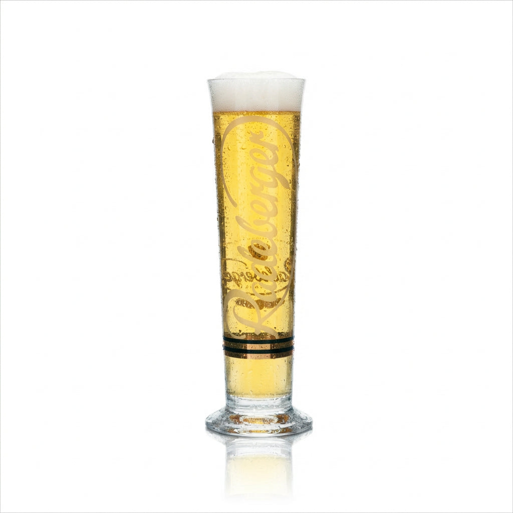 6 bicchieri da birra Radeberger 0,3 l, forma a tulipano, con scena birraria, per birra chiara, per la ristorazione – Vista 3