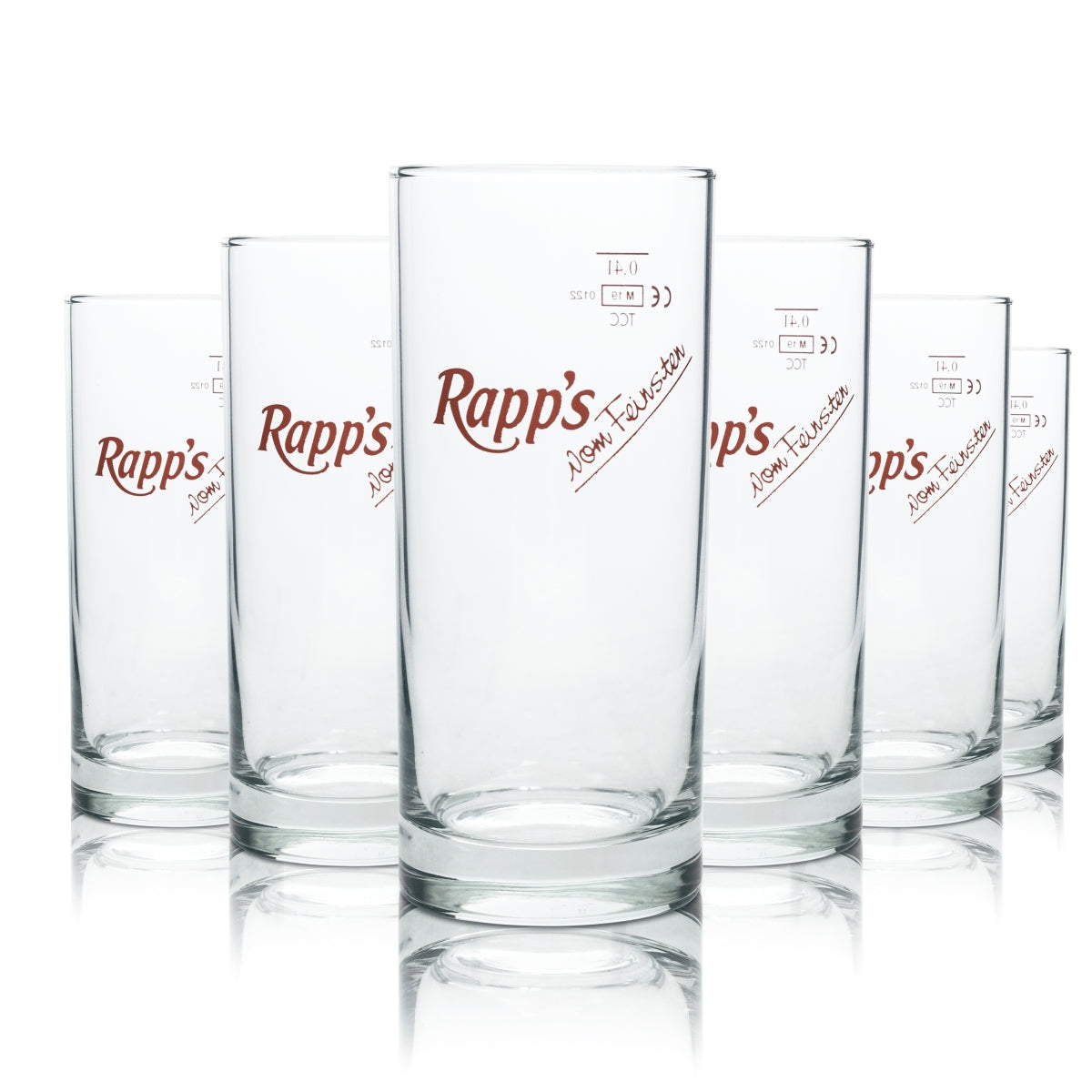 6 bicchieri da cocktail Rapps Saft Longdrink 0,4 l Amsterdam bicchieri da cocktail bicchieri