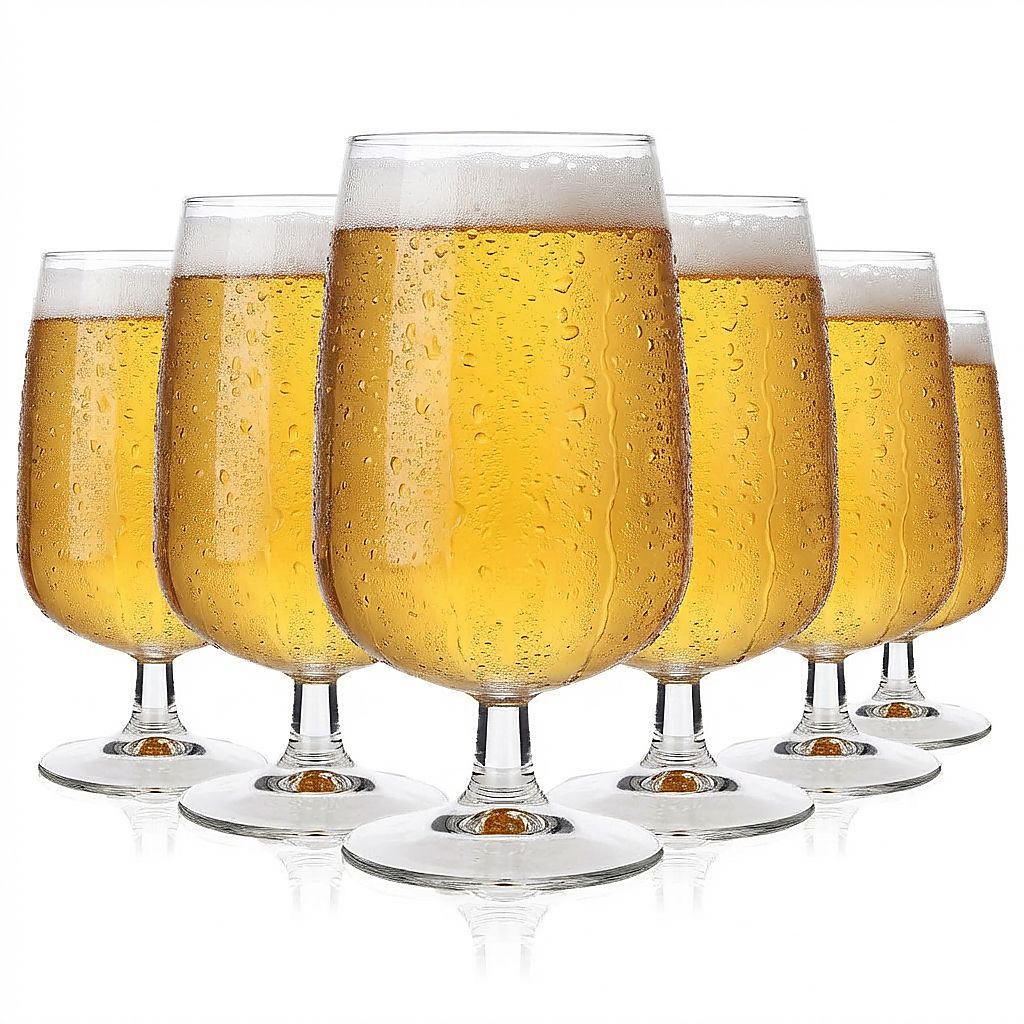 6 bicchieri da birra Rastal 0,5 l a forma di coppa – bicchiere universale senza logo, qualità professionale