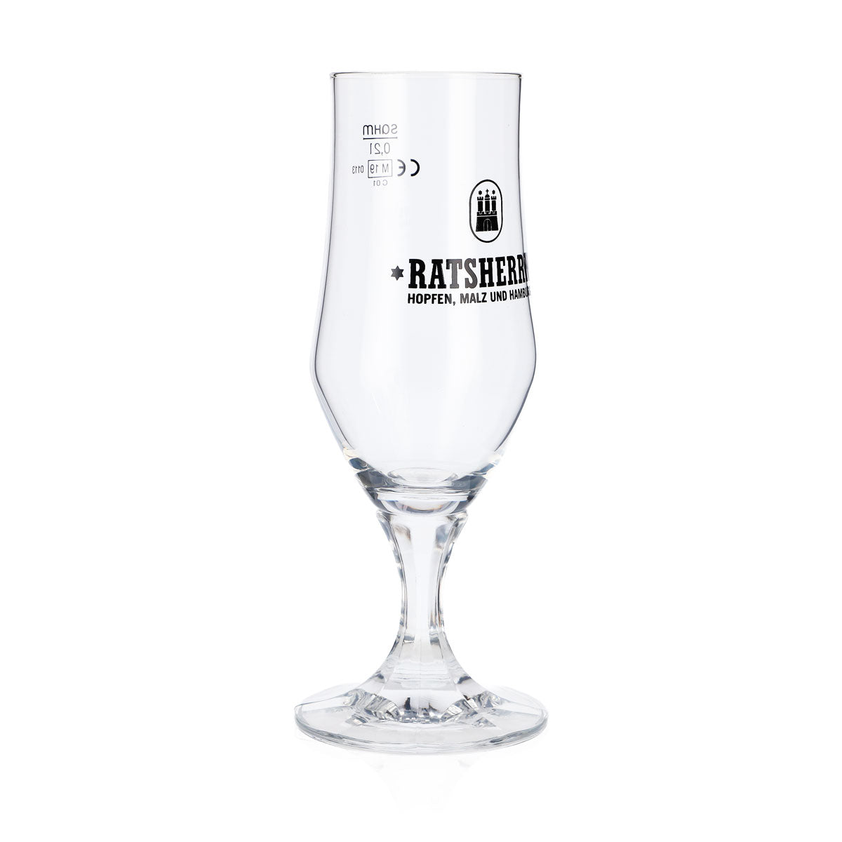 6 bicchieri da birra Ratsherrn da 0,2 l Hammerburg Birra Tulipano Coppa Set Birrificio Amburgo – Vista 3