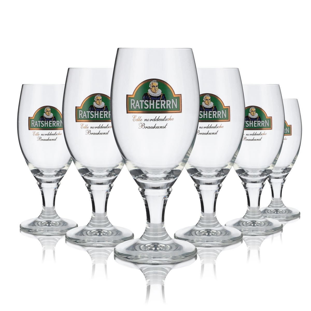 6 bicchieri Ratsherrn da 0,2 l Bicchieri da birra Tulpe Deister Pokal RC Ritzenhoff