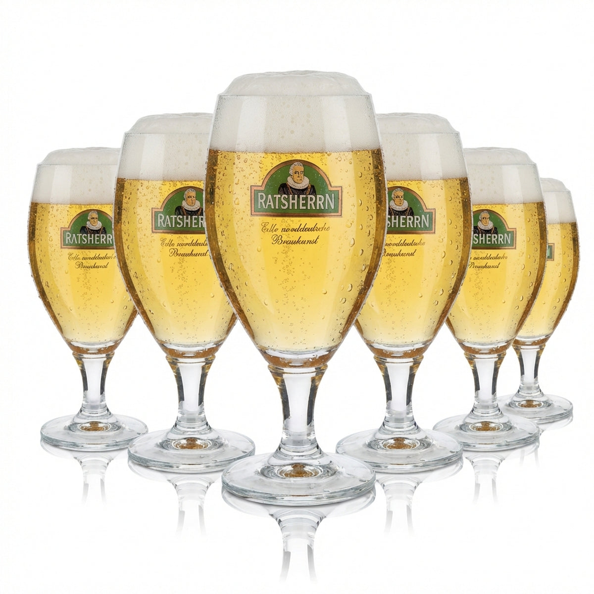 6 bicchieri da birra Ratsherrn Pils 0,4 l Bicchieri da birra bicchiere a calice Ritzenhoff