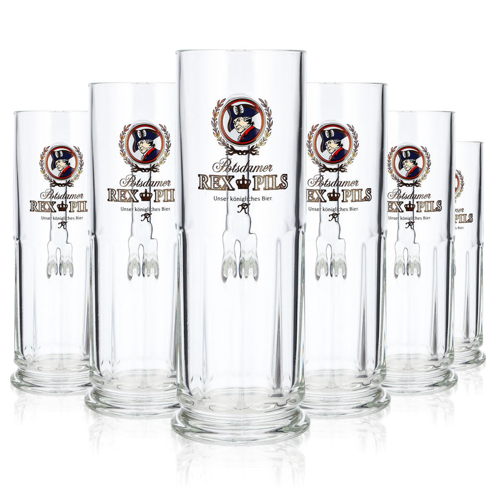 6 bicchieri da birra Rex Pils da 0,5 l, modello "Krug sahm Maximilian" (set da 6)