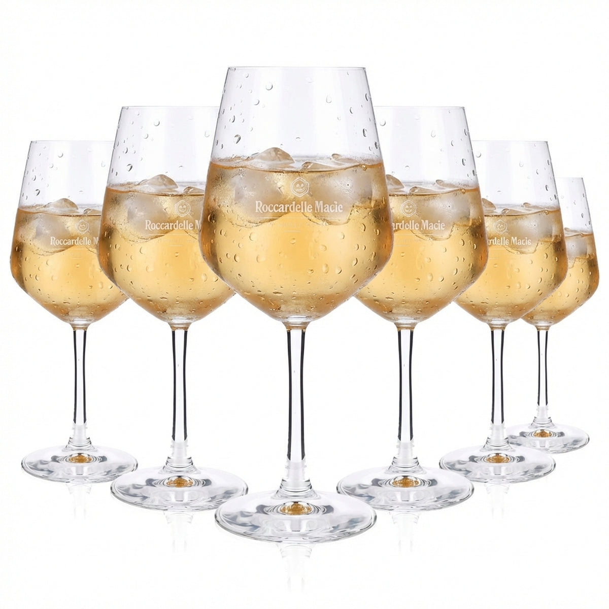 6 bicchieri da vino Rocca delle Macie Bicchieri da vino Bicchieri con stelo Bicchieri da vino in vetro 0,53 l