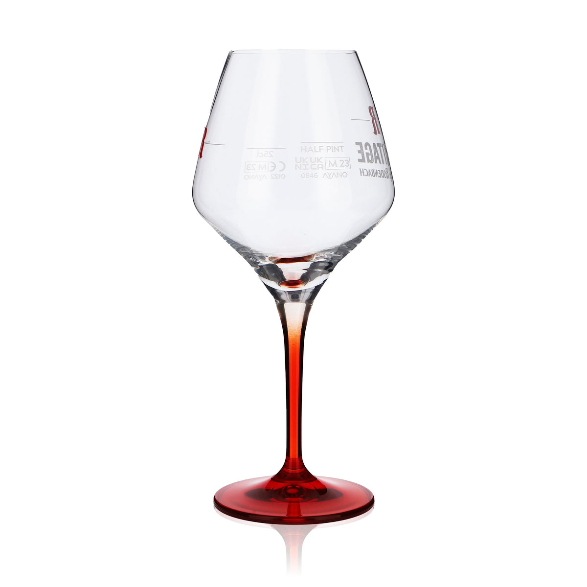 6 bicchieri da birra Rodenbach 0,25 l bicchiere a palloncino con stelo rosso Belgio "Fruitage" – Vista 4