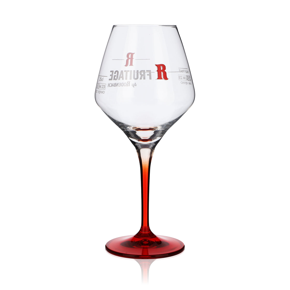 6 bicchieri da birra Rodenbach 0,25 l bicchiere a palloncino con stelo rosso Belgio "Fruitage" – Vista 5