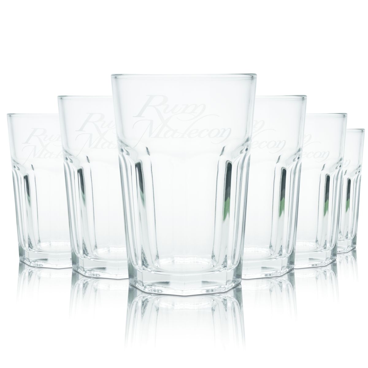 6x Ron Malecon Bicchiere 0,33 l Bicchiere da long drink Bicchiere tumbler Set di bicchieri da cocktail