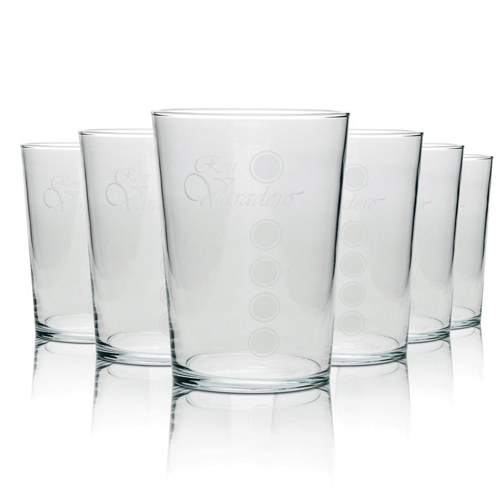 6 bicchieri da long drink Ron Varadero Rum 490 cl rotondi