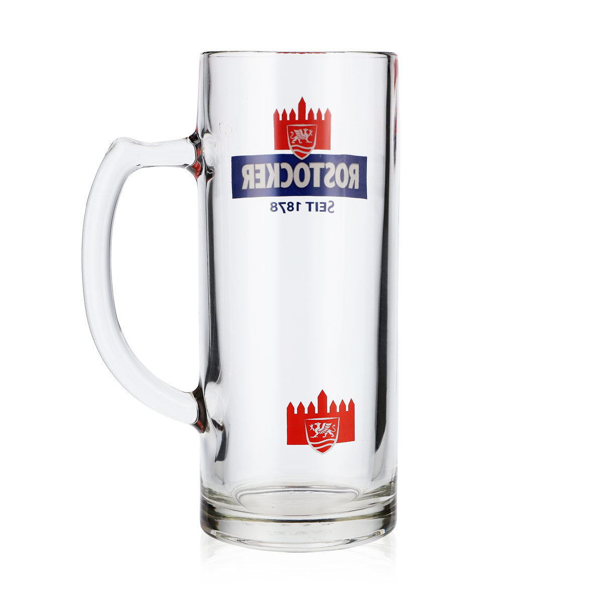 6 boccali da birra Rostocker Bier Glas Krug da 0,5 l Exclusiv-Gutsherren Seidel Rastal – Vista 4