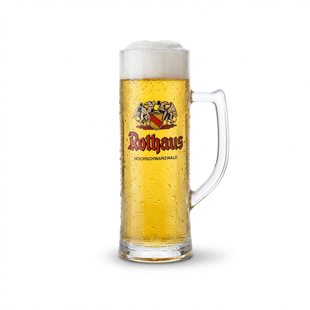 Bicchiere da birra Rothaus 0,5 l boccale Badner Seidel Bicchieri Birrificio Pils Zäpfle Gastronomia – Vista 2